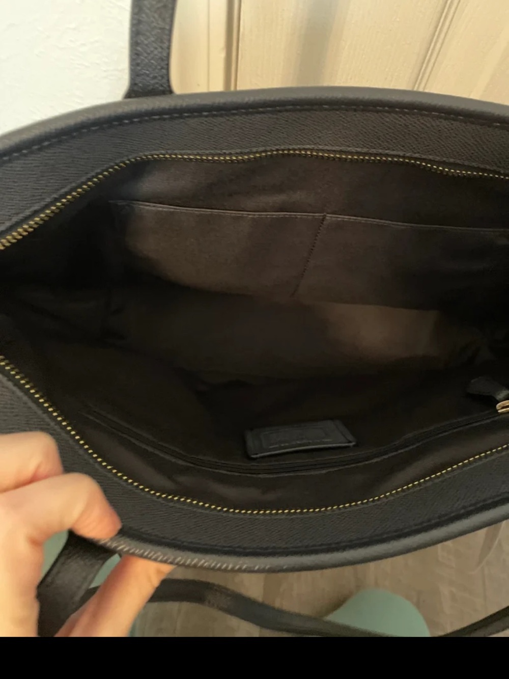 Coach City Zip Top Tote Bag (Midnight Blue) - Picture 5 of 6